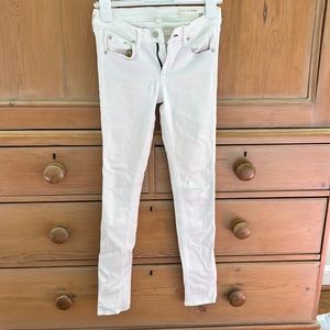 Rag and bone white skinny jeans